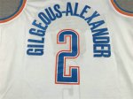 NBA 2 Gilgeous-Alexander OKC Thunder 22-23 Maillot blanc brodé